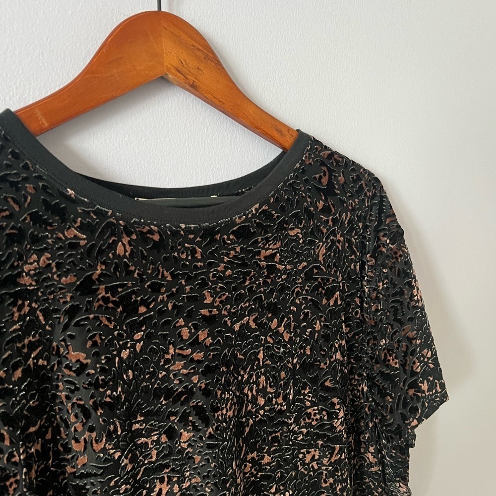 Free People Crushed Velvet Oversized Tee - Picture 2 of 6